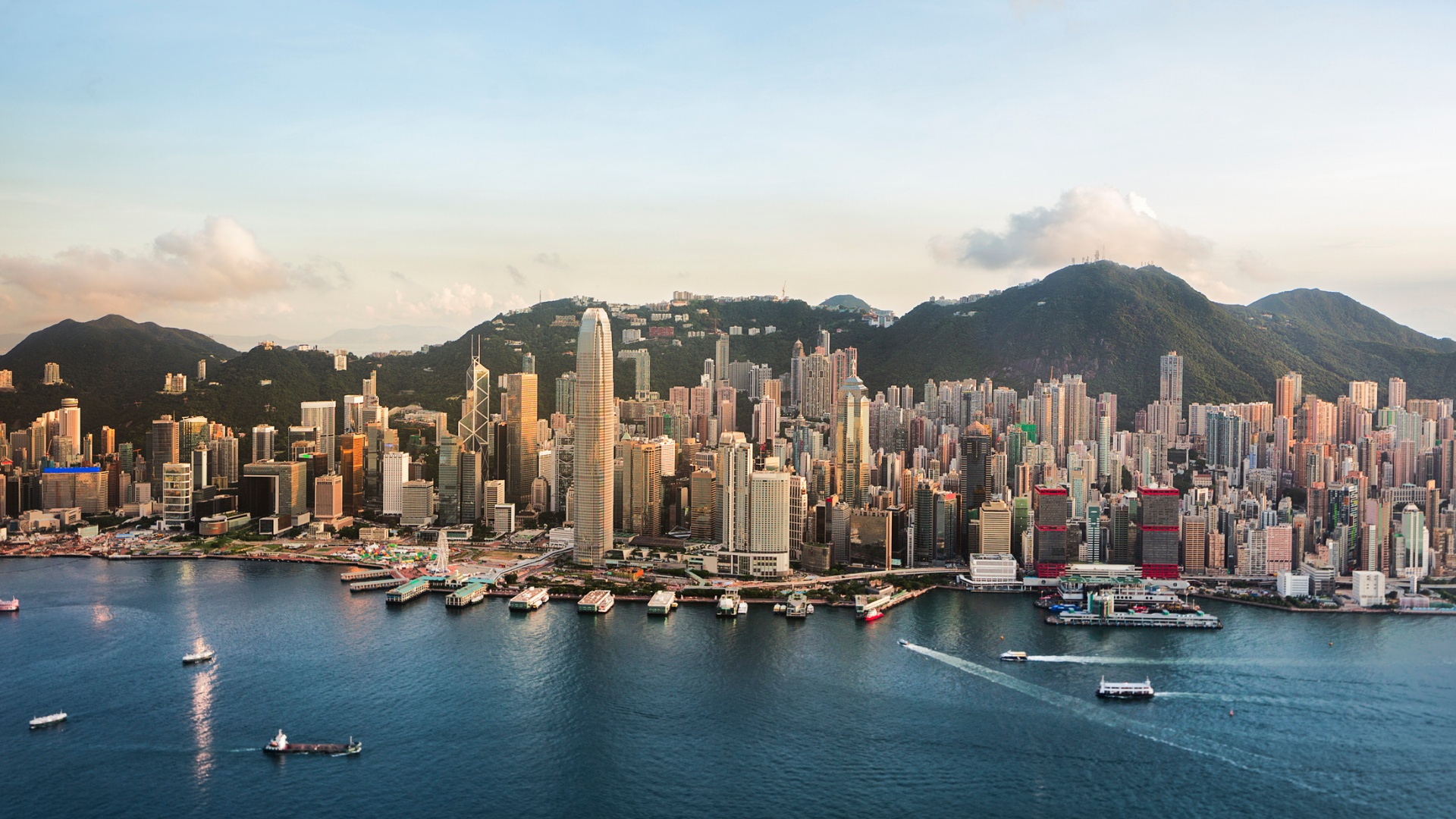 Photo of the Hong Kong skyline