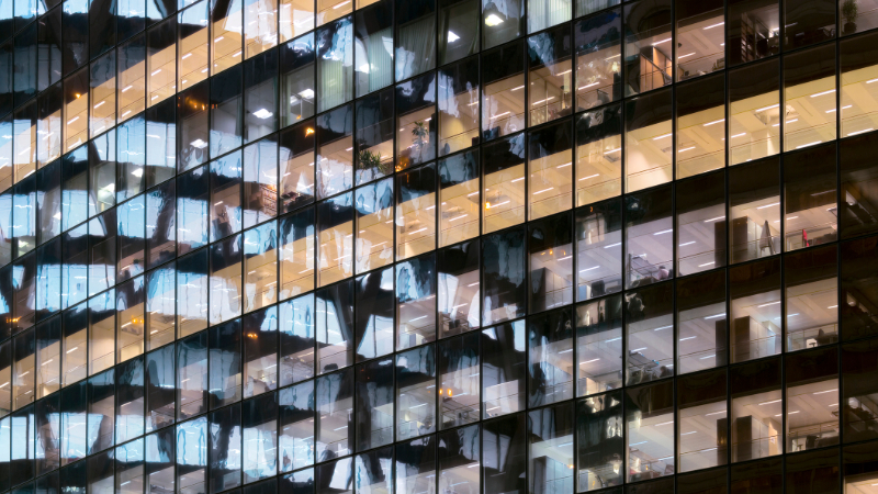 Photo of a skyscraper in Paris’s financial district