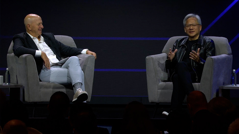 David Solomon and Jensen Huang